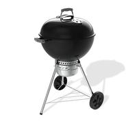 Weber Original Kettle Premium barbecue à charbon/couvercle et cuve en acier émaillé, grille 57 cm, système One-Touch de nettoyage, thermomètre intégré, trépied avec roulettes, noir