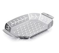 Weber Panier à Griller Premium - Petit (27 x 19cm), Panier à Griller en Acier Inoxydable, résistant à la Chaleur, Passe au Lave-Vaisselle, adapté à Tous Types de barbecues - Argent (6677)