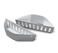 Weber Paniers à Charbon de Bois (Set de 2), en Acier galvanisé Robuste, idéal pour Les grillades au Charbon/briquettes, Convient à Tous Les barbecues au Charbon de Bois de 47 cm - Argent (7403)