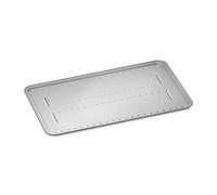 Weber Bacs Récupérateurs de Graisse - Pack de 4 - Convient pour Grilles de Cuisson Barbecues Weber Q Series - Accessoires Barbecue Premium en Aluminium - Couleur Argent (6562)