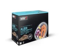 Weber Pellets de Bois Granulés SmokeFire - Pellets Goût Bois d'Aulne, Idéal pour Poisson - Boîte de 8 kg - Combustible BBQ - 100% Naturel, Bois Durable pour Barbecue et Cuisson au Bois (18290)