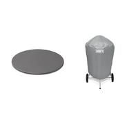 Weber Pierre à Pizza Artisanale - Pierre de Cuisson Vitrifiée pour Barbecue & Accessoire Barbecue 7176 - Housse Barbecue Charbon 57 CM