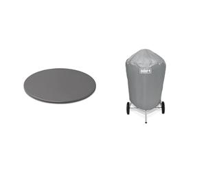 Weber Pierre à Pizza Artisanale - Pierre de Cuisson Vitrifiée pour Barbecue & Accessoire Barbecue 7176 - Housse Barbecue Charbon 57 CM