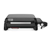 WEBER Plancha gaz 56cm avec couvercle, 4680w, 2 brûleurs Noir G