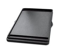 Weber plancha pour barbecue à gaz Spirit série 200 / Plancha réversible en fonte avec surface antiadhésive, accessoire barbecue durable, 44 x 26 cm, noir