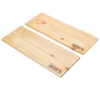 Weber Planches à Fumer en Bois de Cèdre Rouge - 2 x Grandes Planches en Bois Dur pour Poissons, Volailles et Viandes Fumées - Bois 100% Naturel pour Barbecues à Gaz, à Charbon et Électriques (17831)