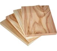 Weber Planches de fumage en cèdre rouge Western, format petit | Lot de 4 planches de fumage naturelles pour barbecue, saveur douce avec intensité de fumée douce, 1,1 x 11 x 15 cm