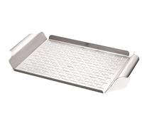 Weber Grill Plat de cuisson 44x39 cm – Acier inoxydable, Lave-vaisselle – Argent (6435)