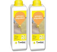Weber Primaire polyvalent 1 kg, pour améliorer l'adhérence des mortier, colles, chapes et ragréage de sol (Lot de 2)
