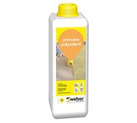 Weber Primaire polyvalent 1 kg, pour améliorer l'adhérence des mortier, colles, chapes et ragréage de sol