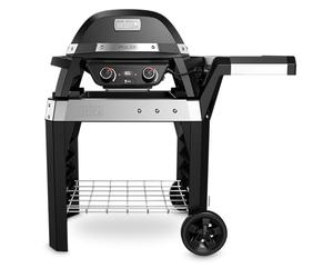 Weber Pulse 2000 Barbecue électrique avec Chariot, Surface de Cuisson 49 x 39cm, températures supérieures à 300°C, régulateur de température numérique & thermomètre - Noir (85010053)