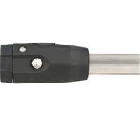 Weber Raccord de Timon avec Cadenas pour Tubes Carrés noir 23.5 mm