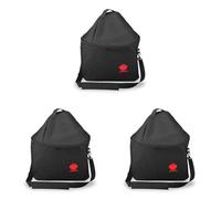 Weber Sac de Transport Premium/pour Barbecue Portable Smokey Joe, Tissu résistant à l’Eau avec Sangle d’épaule rembourrée et réglable, Noir, 50 x 48 x 42 cm (Lot de 3)