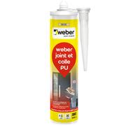 Weber Saint Gobain - Weber Mastic Colle Base Pu, Beige, Spécial Réalisation Joints D'Etanchéité, 300ml, Weber Joint Et Colle Pu , Pu40
