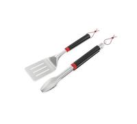 Weber Set d’ustensiles de Barbecue / 2 pièces, composé d’Une Pince et d’Une spatule, poignée Ergonomique, Compatible Lave-Vaisselle (3401326)