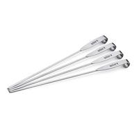 Weber Original 7618 -Jeu de 4 brochettes acier inoxydable-Longueur : 35 cm