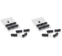 Weber Set de supports à épis de maïs (4 pièces) avec boîte de rangement, poignées en nylon avec encoches pour les pouces pour une manipulation sûre et confortable - Noir (6489) (Lot de 2)