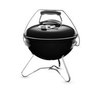 Weber Smokey Joe Premium barbecue au charbon de bois, surface de cuisson Ø 37cm, barbecue portable avec poignée de transport pratique, couvercle et cuve en acier émaillé - Noir (1121004)