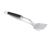 Weber Spatule premium (46cm), en acier inoxydable, avec poignée confortable antidérapante, col incliné, lavable au lave-vaisselle - Noir/Argent (6620)