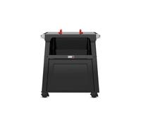 Weber Support Premium pour Tous Les barbecues électriques Lumin/Solide et Stable, Armoire fermée avec étagère Ouverte, Compatible avec Le système Works - Noir (3401232)