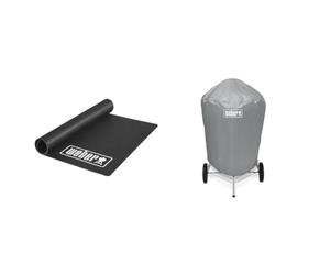 Weber Tapis de Protection de Sol - Tapis de Sol pour Barbecue 100 x 180cm - Tapis en Caoutchouc & Accessoire Barbecue 7176 - Housse Barbecue Charbon 57 CM