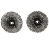 Weber Têtes de Remplacement pour éponge métallique - Pack de 2, Compatible avec la Brosse de Nettoyage pour planchas Weber (6209), Nettoyage Optimal, Nettoyage Facile - Noir (6210)