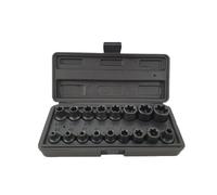 WeberTools WT-8520 E5-E24 Clé à choc Profil E 3/8" + Jeu de douilles 1/2"