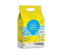 WEBER weberjoint HR, 5kg, Blanc pur, Mortier pour la réalisation de joints de carrelage haute résistance adapté aux piscines