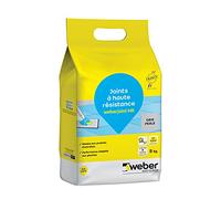 WEBER weberjoint HR, 5kg, Gris perle, Mortier pour la réalisation de joints de carrelage haute résistance adapté aux piscines