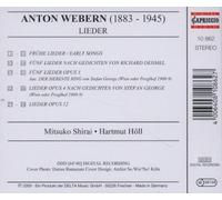Webern, A. - Frühe Lieder - Early Songs - Lieder Op. 3, 4, 12