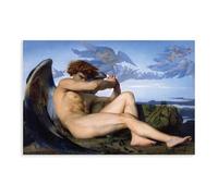 WeBert Poster sur toile représentant l'ange déchu, Alexandre Cabanel, décoration de chambre à coucher, paysage, sport, bureau, chambre, cadeau, sans cadre, 50 x 75 cm