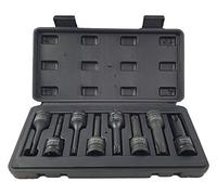 WeberTools WT-8643 Jeu de 8 douilles à choc 1/2" T25-T80