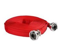 WEBFIRE Tuyau d'incendie plat pour eaux usées fosses septiques 8 bar raccords rapides 1" - 20 m