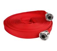 WEBFIRE Tuyau d'incendie plat pour eaux usées fosses septiques 8 bar raccords rapides 1"" - 30 m