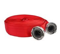 WEBFIRE Tuyau d'incendie plat pour eaux usées fosses septiques 8 bar raccords rapides 2" - 30 m