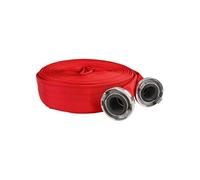 WEBFIRE Tuyau d'incendie plat pour eaux usées fosses septiques 8 bar raccords rapides 2" - 30 m