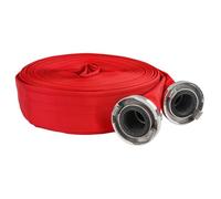 WEBFIRE Tuyau d'incendie plat pour eaux usées fosses septiques 8 bar raccords rapides 2"" - 30 m