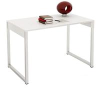 Webmarketpoint Bureau pour ordinateur idéal pour bureau, chambre, 120 x 75 cm, blanc laqué