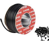 Webroâ€¿WF100 Câble coaxial et Clips Noir 50 m, WF100