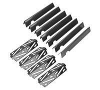 WEBROIL Barres aromatisantes et déflecteur de chaleur de rechange pour Weber Genesis II E-410 E-435 S-435, Genesis II/LX 400 Series (2017 et plus récent), accessoires émaillés en porcelaine pour Weber