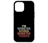 Webster Name Webster Personalized Name First Given Coque pour iPhone 12 Pro Max