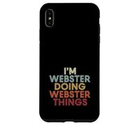 Webster Name Webster Personalized Name First Given Coque pour iPhone XS Max