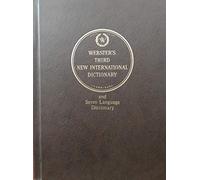 Webster's 3rd New International Dictionary: Of the English Language/Indexed/Imperial Buckram/Unabridged