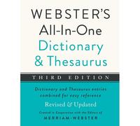 Webster's All-In-One Dictionary And Thesaurus, Third Edition