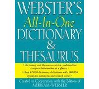 Webster's All in One Dictionary & Thesaurus (08) by Merriam-Webster [Hardcover (2008)]