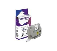 Wecare - Blanc - rouleau (1,8 cm x 8 m) 1 cassette(s) bande d'étiquettes - pour Brother PT-D600; P-Touch PT-18, 2470, 3600, D450, D800, E500, E550,