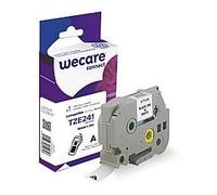 Wecare - Blanc - rouleau (1,8 cm x 8 m) 1 cassette(s) bande d'étiquettes - pour Brother PT-D600; P-Touch PT-D450, D800, E550, P900, P950; P-Touch Cube Plus PT-P710