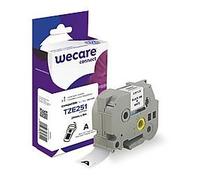 Wecare - Blanc - Rouleau (2,4 cm x 8 m) 1 cassette(s) bande d'étiquettes - pour Brother PT-D600; P-Touch PT-D800, E550, P900, P950; P-Touch Cube Plus PT-P710