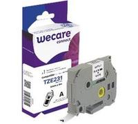 Wecare connect - Fond blanc avec lettres noires - Rouleau (1,2 cm x 8 m) 1 cassette(s) bande d'étiquettes - pour Brother PT-D210, D600, H110; P-Touch PT-1005, 1880, E800, H110; P-Touch Cube Plus PT-P710