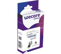 Wecare Ruban compatible Brother TZe-241 - 18 mm x 8 m - Noir sur Blanc
